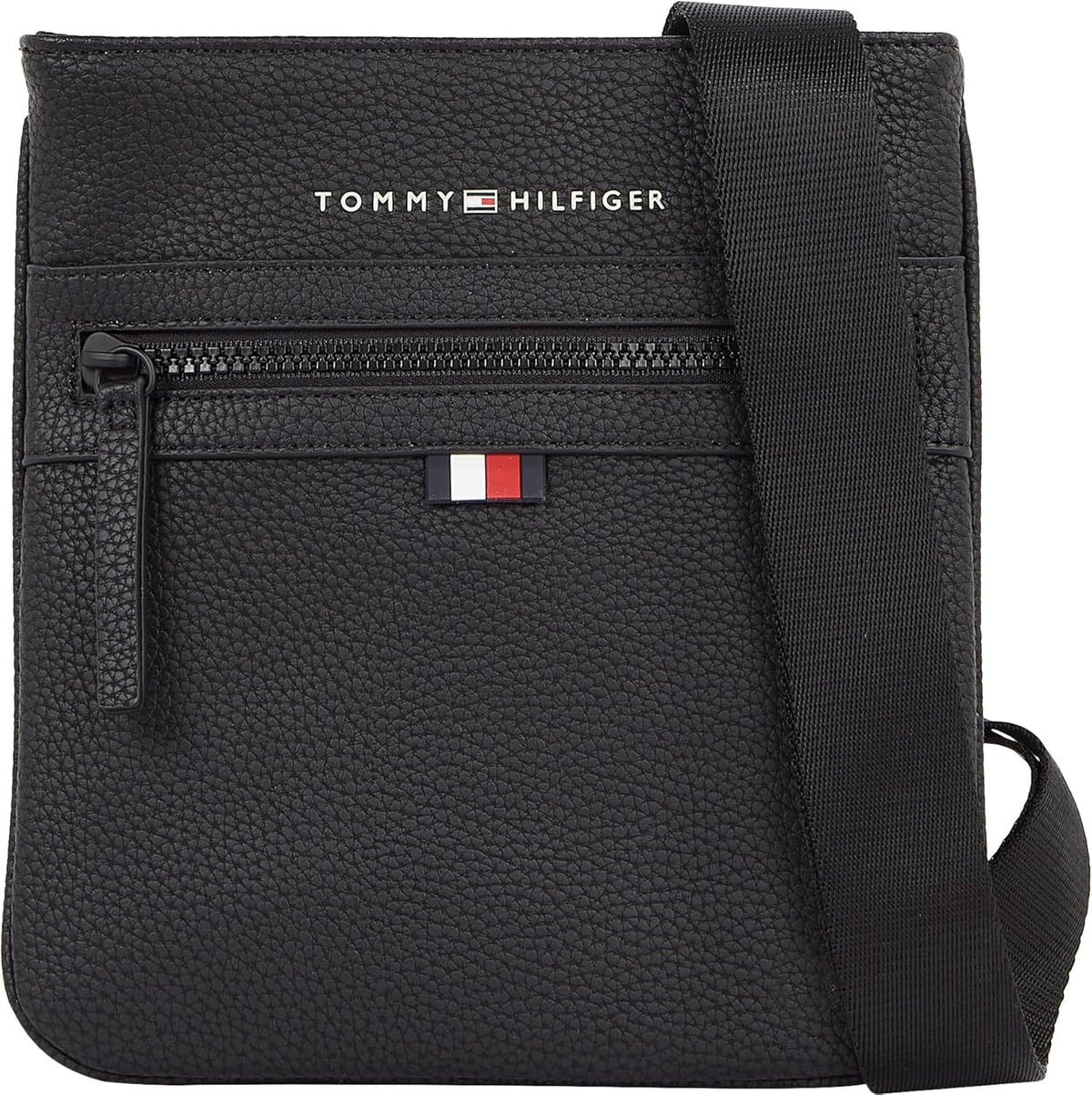 Tommy Hilfiger ESSENTIAL PU MINI CROSSOVER Crossover Bagages et équipements de voyage pour hommes Naty Shop Noir (Noir) Taille unique