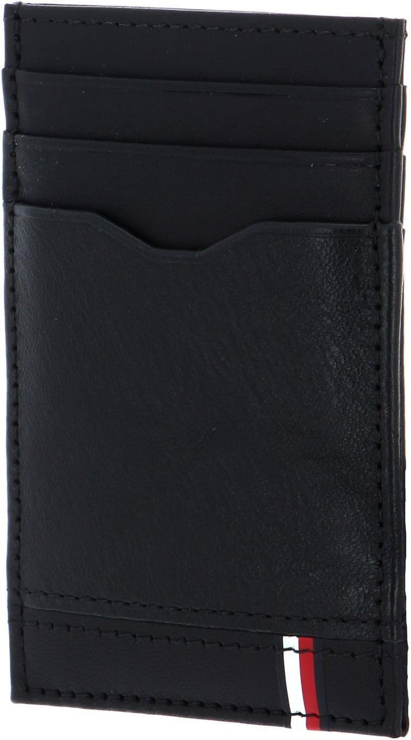 Tommy Hilfiger Bărbați TH Central Cardholder, Bi-Fold Wallet, negru, o singură dimensiune Portofel Barbati Naty Shop