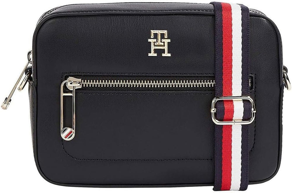 Tommy Hilfiger Sac Bandoulière Iconic Camera Bag Petits Sacs Femme Naty Shop Space Blue