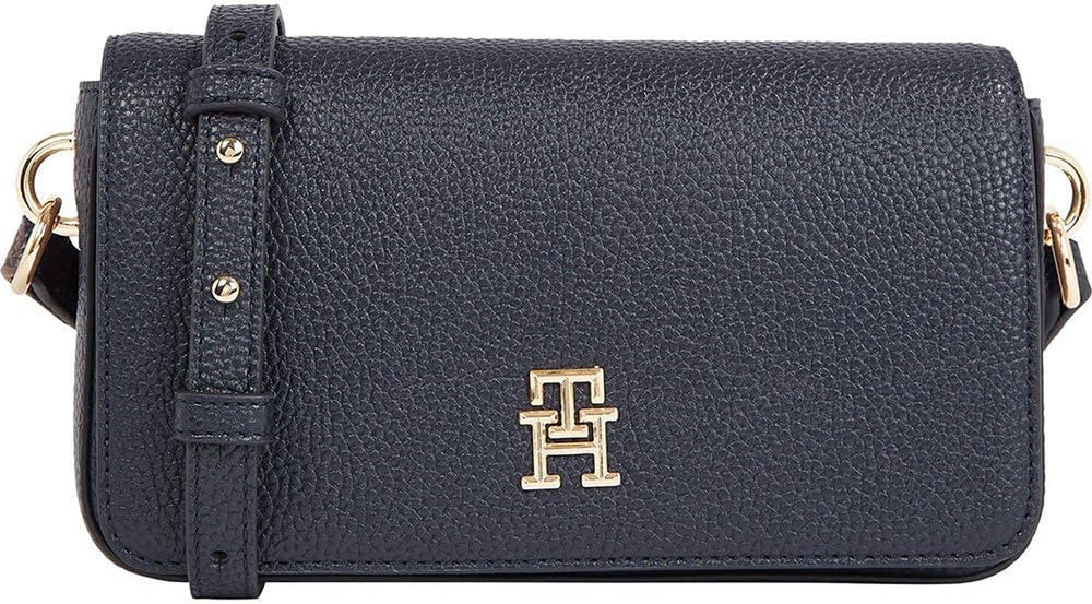 Tommy Hilfiger Sac Bandoulière Emblem Flap Crossover Petits Sacs Femme Naty Shop Space Blue