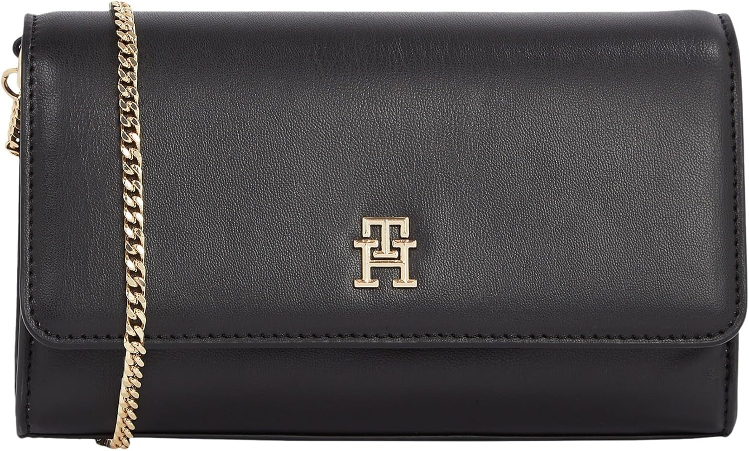 Tommy Hilfiger geantă de umăr Eternity Chain Crossover lanț de umăr Genti Femei Naty Shop Negru (negru)