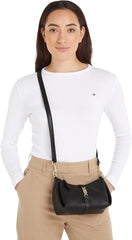 Tommy Hilfiger Ladies Crossbody Bag Crossover Medium Bag, Noir (Black), Onesize Sacs femme Naty Shop