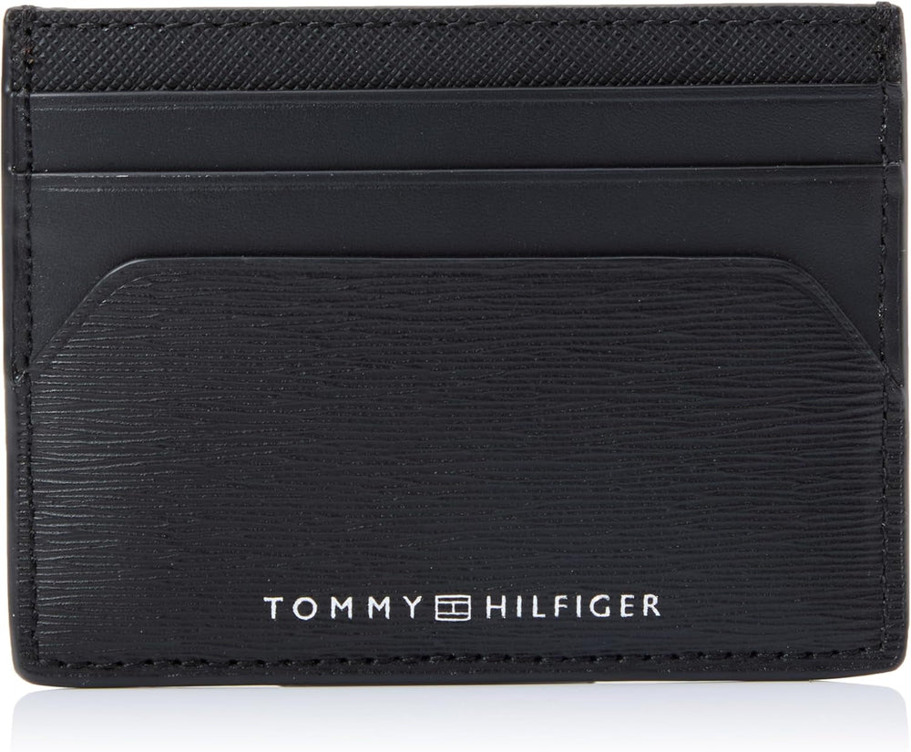 Tommy Hilfiger Men TH PLAQUE CC HOLDER, Noir, Taille Unique Portefeuille Homme Naty Shop Default Title