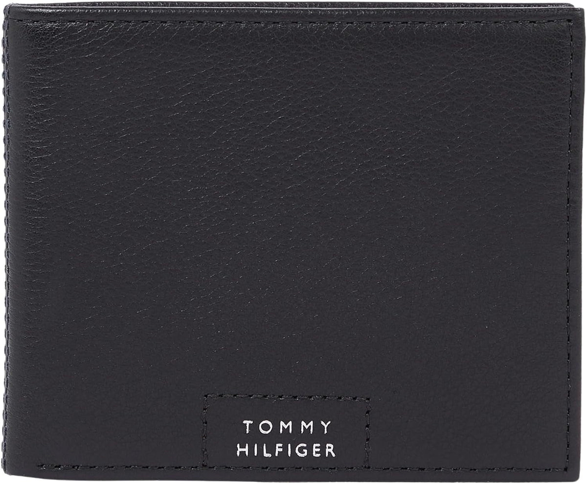Tommy Hilfiger Portefeuille Homme Cuir Mini Portefeuille Petit Naty Shop Portefeuille Homme Noir (Noir) Os