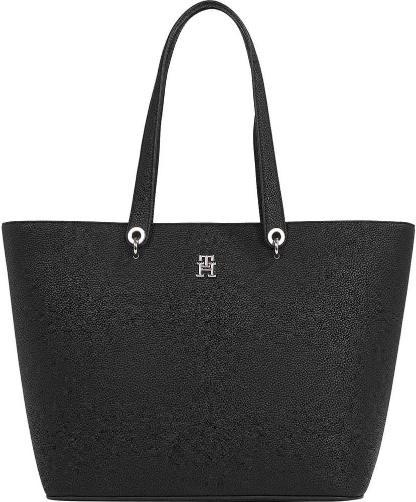 Tommy Hilfiger Tote bag bag Large Emblem Sacs Femme Naty Shop Noir (black)