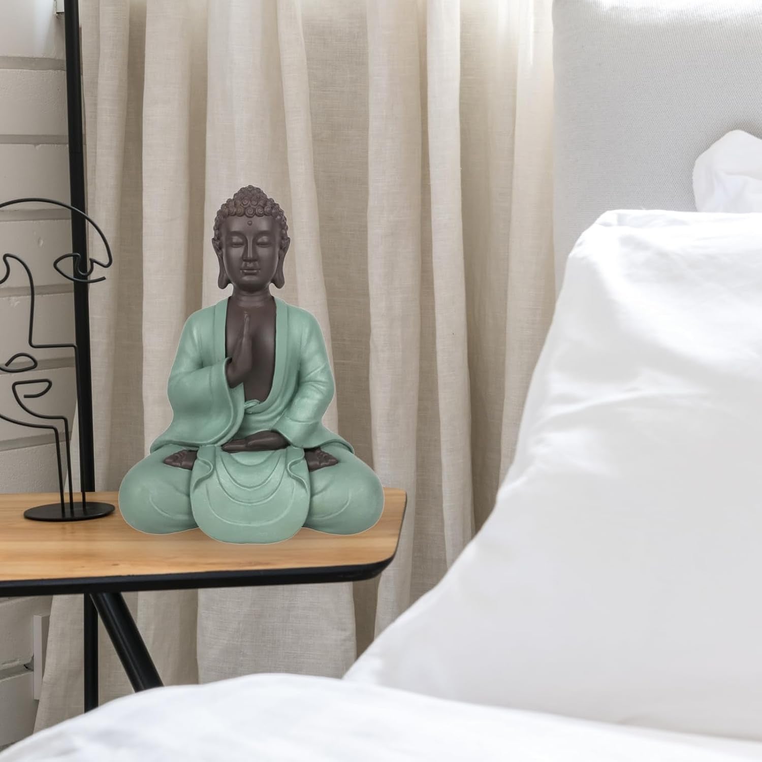 Zen Arôme SBM5 Statue Zen Bodhi, vert/marron, hauteur 20 cm Statuettes et sculptures Naty Shop
